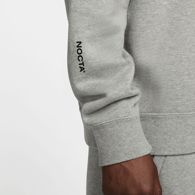 Nike Nocta Fleece CS Crew grijs 96220 4