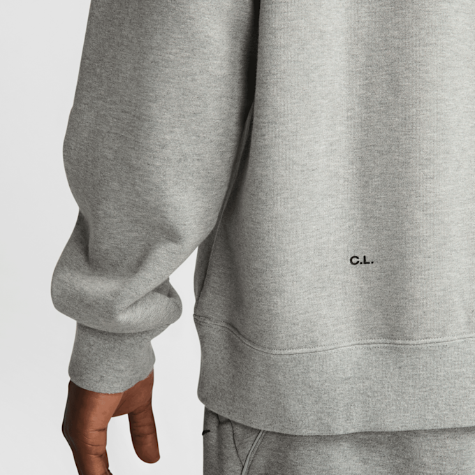 Nike Nocta Fleece CS Crew grijs 96220 7