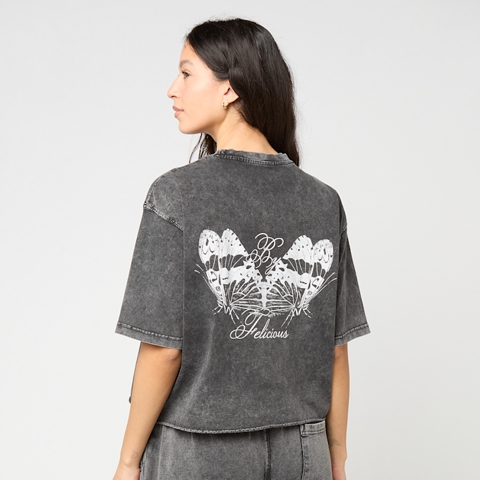 Felicious Cropped destroyed Tee gris 96234 1