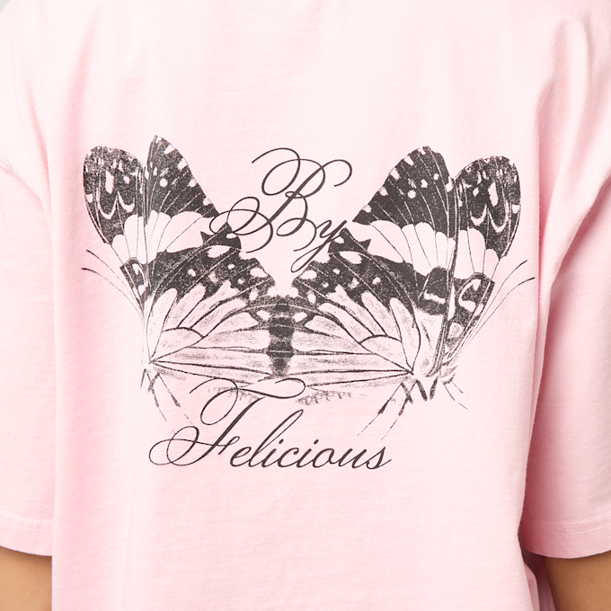 Felicious Cropped destroyed Tee różowy 96235 4