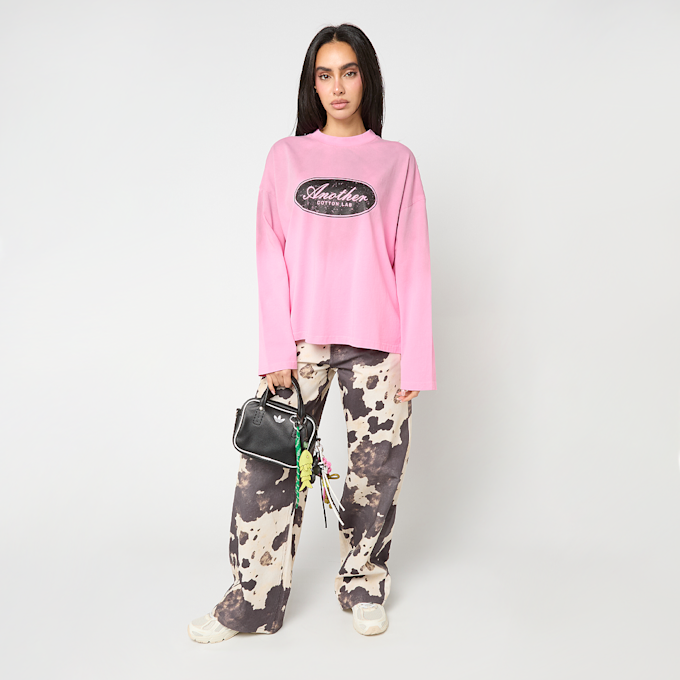 Another Cotton Lab Another Vintage Logo Washed Longsleeve roza 96490 4