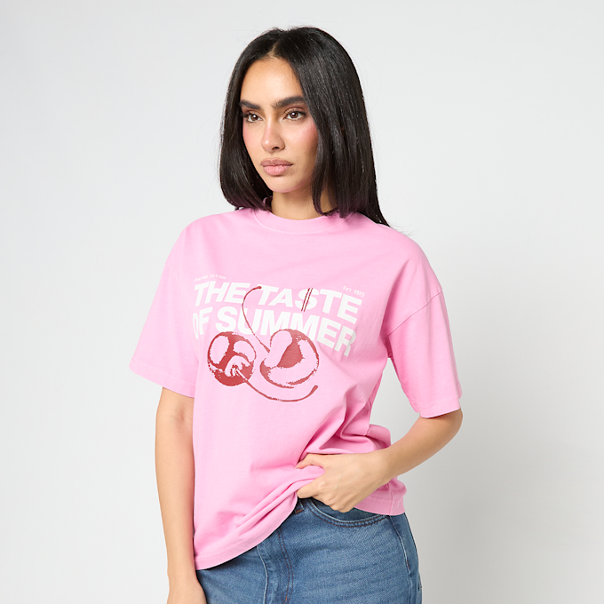 Another Cotton Lab Taste of Summer Washed T-Shirt rosa  96494 1