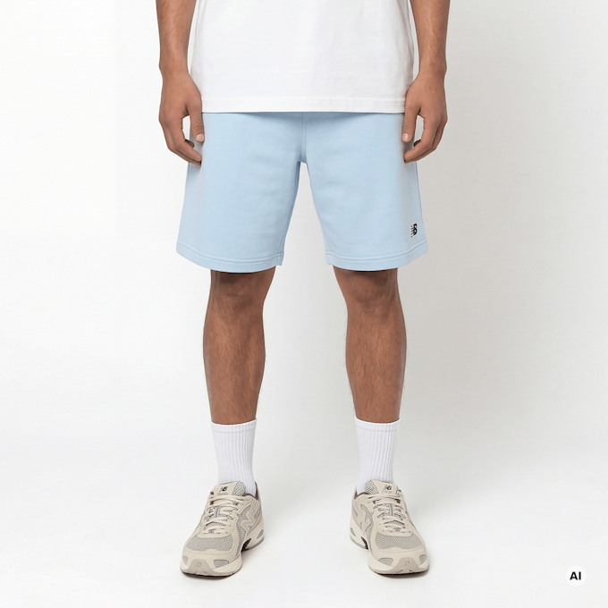 New Balance 9 Inch French Terry Short niebieski 96441 1