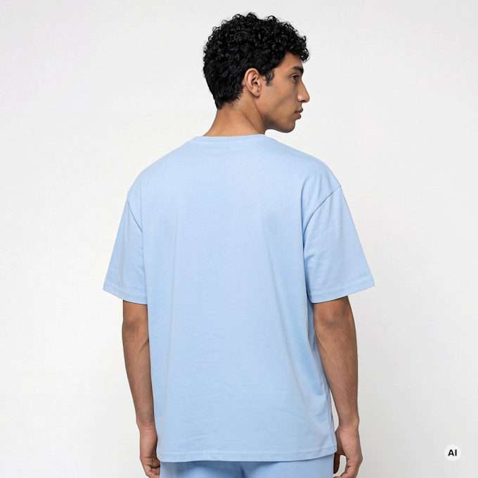 Urban Classics Heavy Oversized Tee niebieski 96530 2