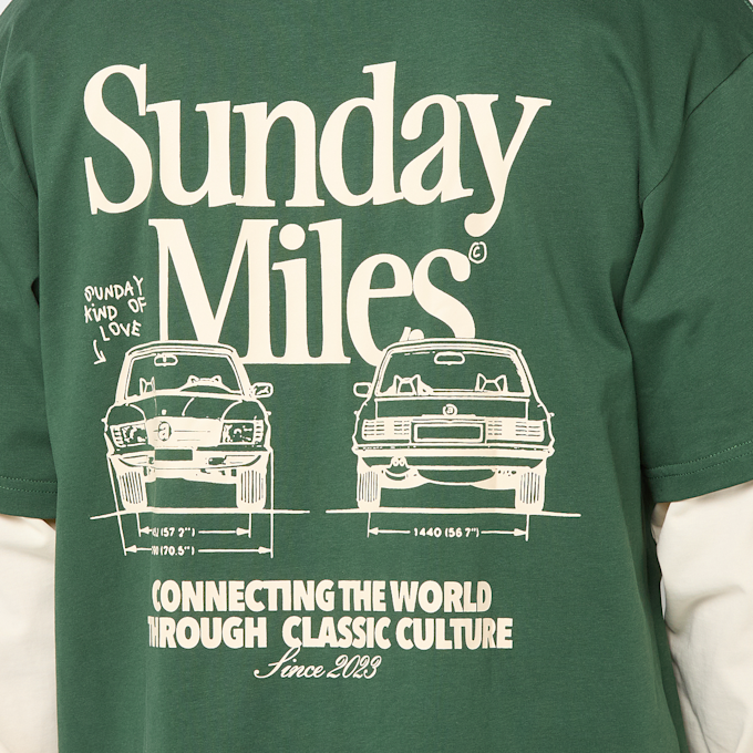 Another Cotton Lab Sunday Miles Double Layer Longsleeve verde 96551 6