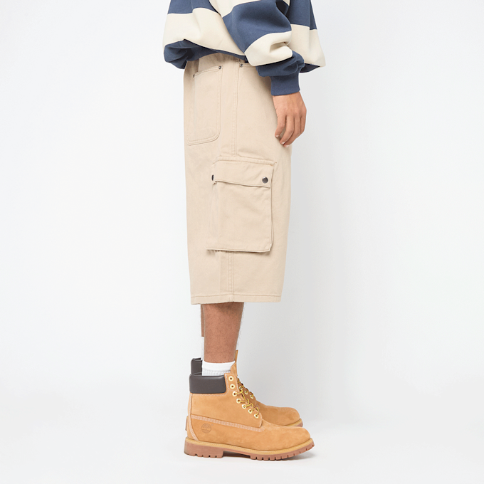 Urban Classics Washed Workwear Cargo Shorts beż 96585 2