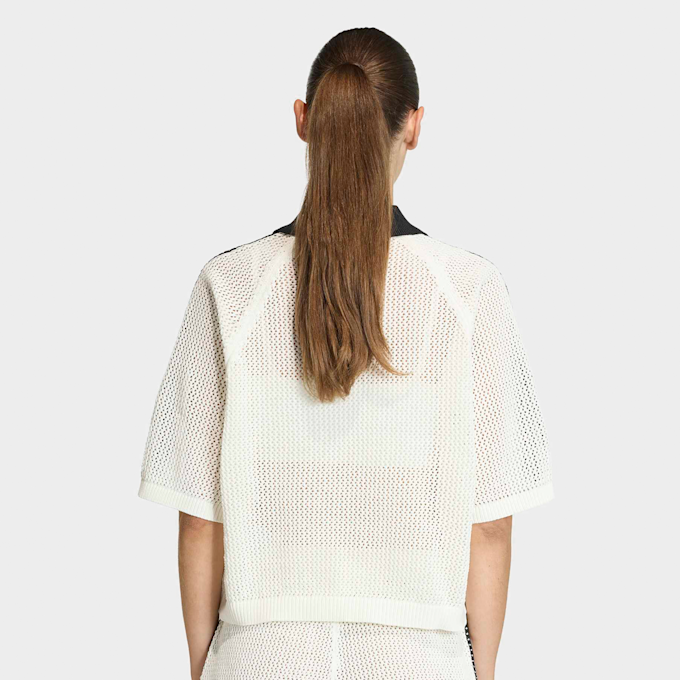adidas Originals Knitted Crochet Polo bež 96621 2