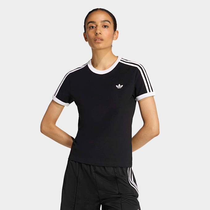 adidas Originals 3 Stripes Slim Tee noir 96628 1