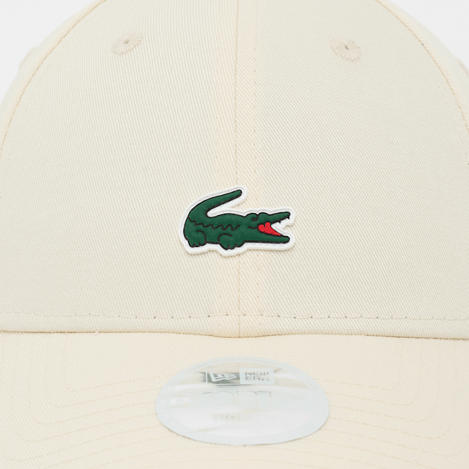 Lacoste FEMALE 9FORTY Lacoste x New Era Plain Cotton Cap beż 96657 4