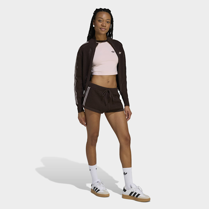 adidas Originals Knitted Crochet Firebird Track Top brązowy 96636 5