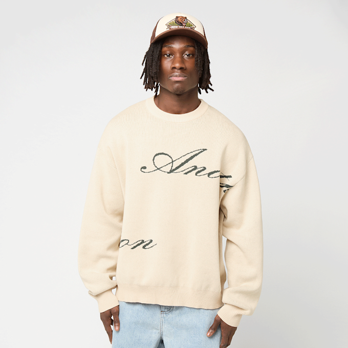 Another Cotton Lab SIGNATURE KNIT SWEATER black beige 96717 1