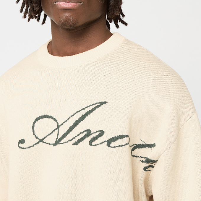 Another Cotton Lab SIGNATURE KNIT SWEATER black beige 96717 3