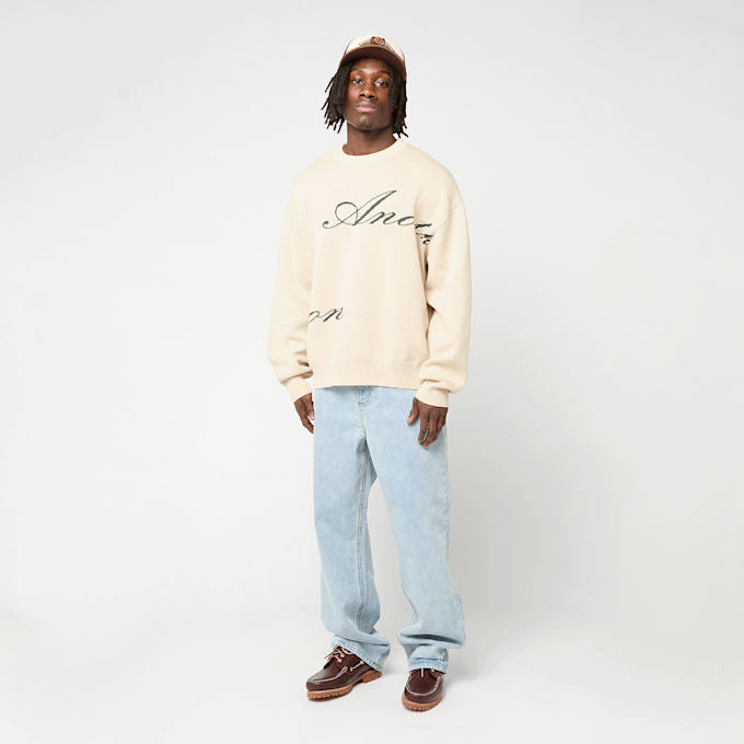 Another Cotton Lab SIGNATURE KNIT SWEATER black beige 96717 4