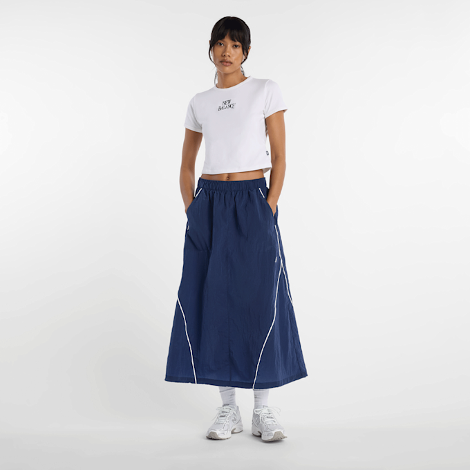 New Balance Linear Heritage Ringer T-Shirt blanco 96908 5