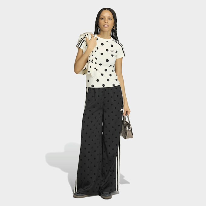 adidas Originals Satin Polka Dots Wide Leg Pants nero 97188 5