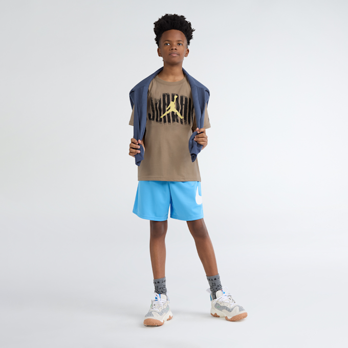 Jordan Distressed Short Sleeve Tee marrón 97504 6