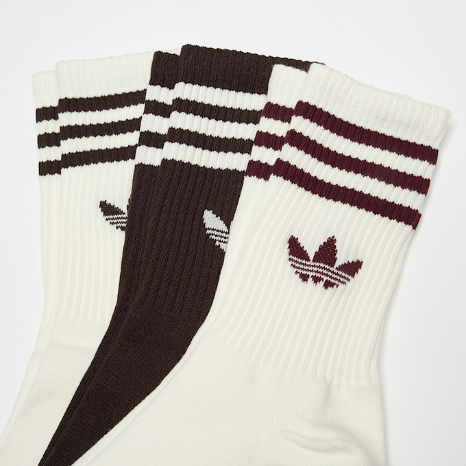 adidas Originals 3 PACK - 3 Stripes Crew Socks weiß 97631 2