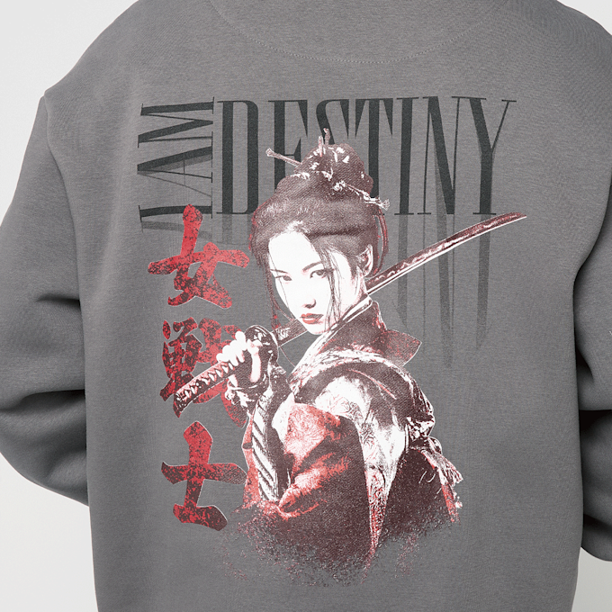 Mister Tee I Am Destiny Fluffy Zip Hoody grau 97793 3