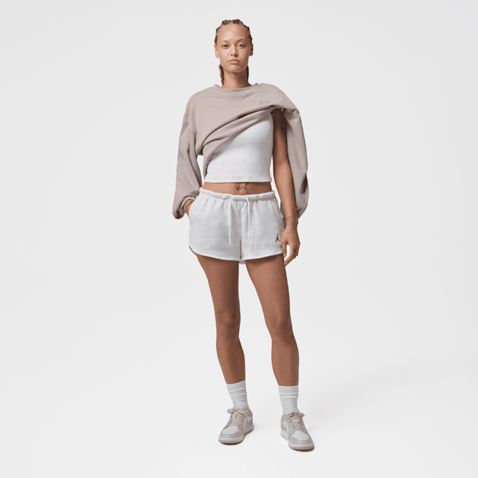 Jordan Brooklyn Fleece French Terry Nov Short cinzento 97959 4