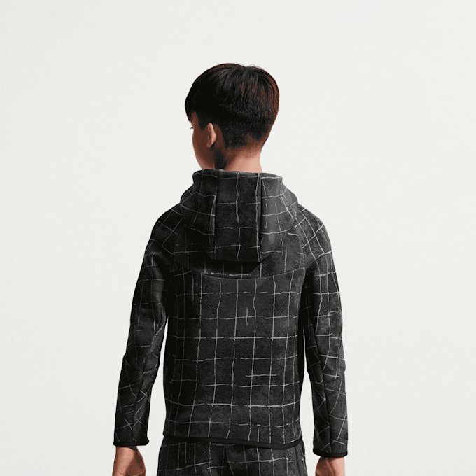 Nike   Sportswear Tech Fleece Full Zip All Over Print cinzento 97901 2