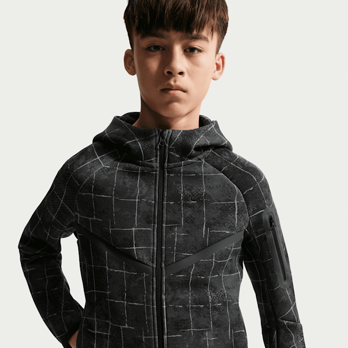 Nike   Sportswear Tech Fleece Full Zip All Over Print cinzento 97901 3