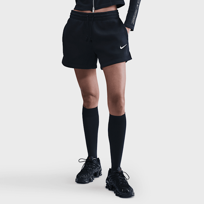 Nike   Sportswear Phoenix Fleece Mid-Rise 4" Shorts negro 97960 1
