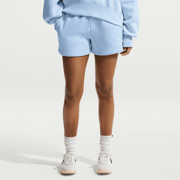 Nike   Sportswear Phoenix Fleece Mid-Rise 4" Shorts bleu 97964 1