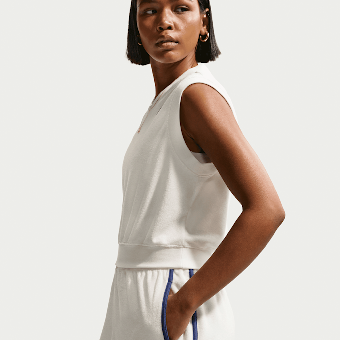 Nike   Sportswear Chill Terry Twill Short beż 97969 5