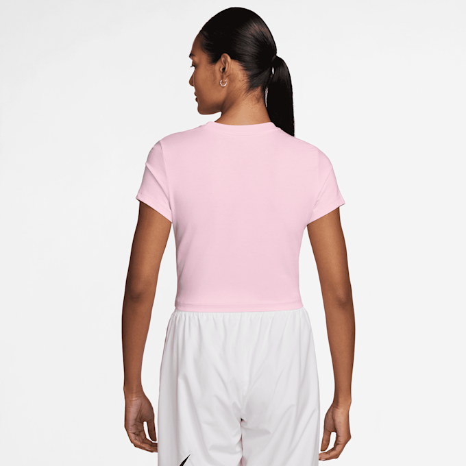 Nike   Sportswear Chill Knit Cropped T-Shirt lichtroze 97983 2