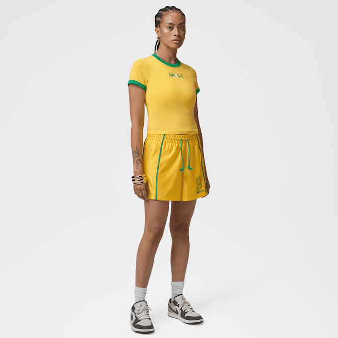Jordan Brooklyn Knit Brazil Shorts amarelo 98173 6