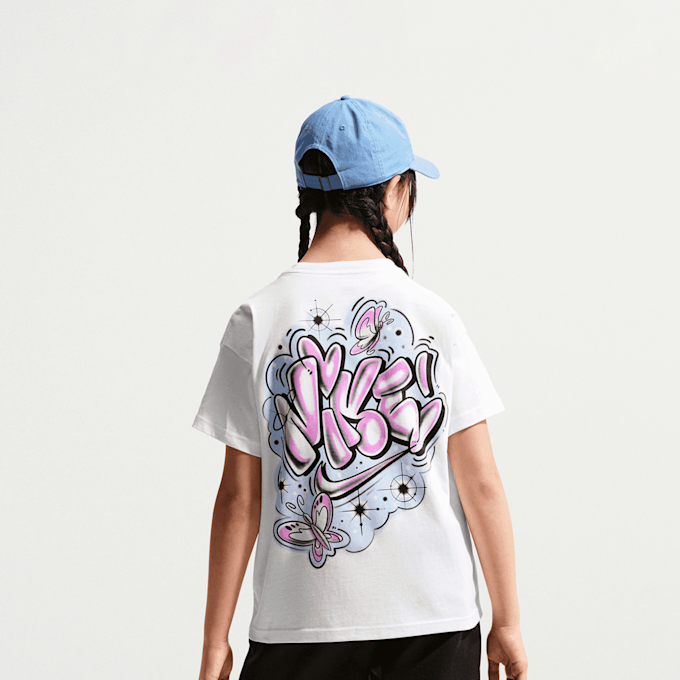 Nike   Sportswear Tee Boy Airbrush biały 98219 1