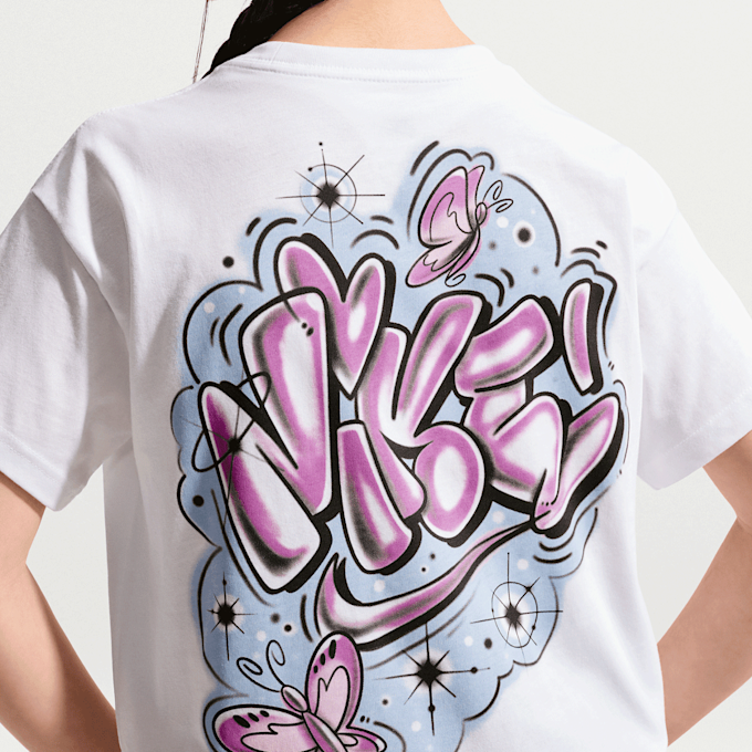 Nike   Sportswear Tee Boy Airbrush bianco 98219 3