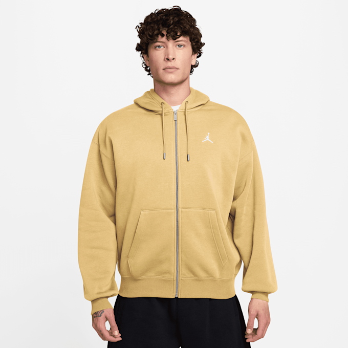 Jordan Brooklyn Fleece Oversized Full-Zip Hoodie żółty 98140 1