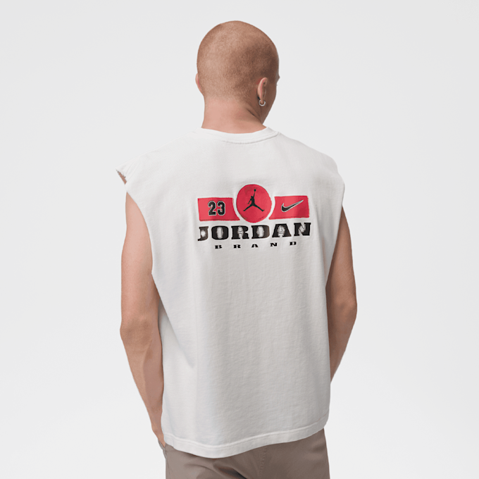 Jordan Brooklyn Graphic Sleeveless Muscle Top beż 98142 2