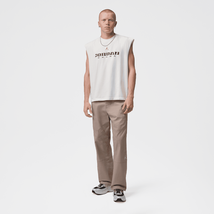 Jordan Brooklyn Graphic Sleeveless Muscle Top beż 98142 5