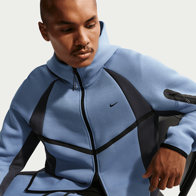 Nike   Tech Color-Block Full-Zip Fleece Windrunner Jacket azul 98205 3