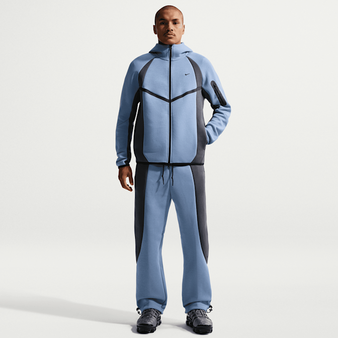 Nike   Tech Color-Block Full-Zip Fleece Windrunner Jacket azul 98205 6