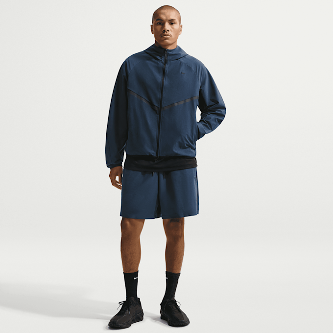 Nike   Tech Shori Knit Full-Zip Windrunner Jacket azul 98211 5