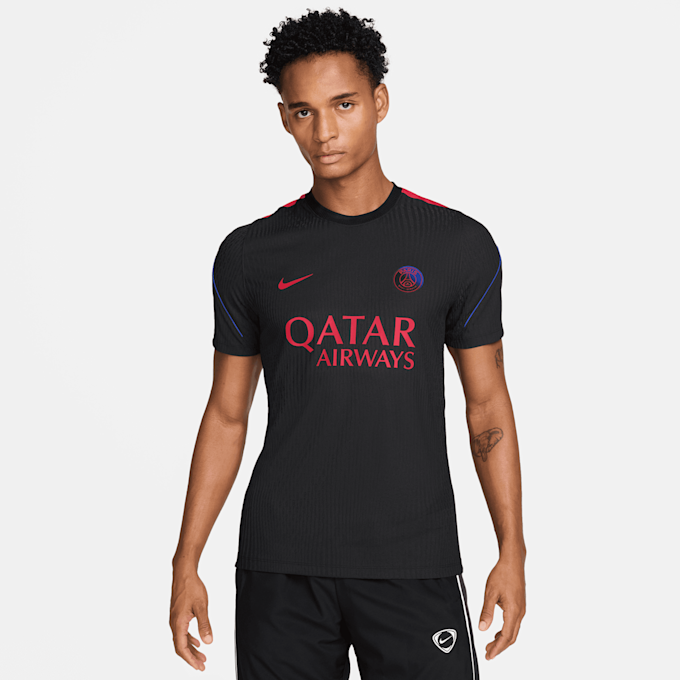 Nike   PSG Strike Soccer Dri-FIT Short-Sleeve Top preto 98312 1