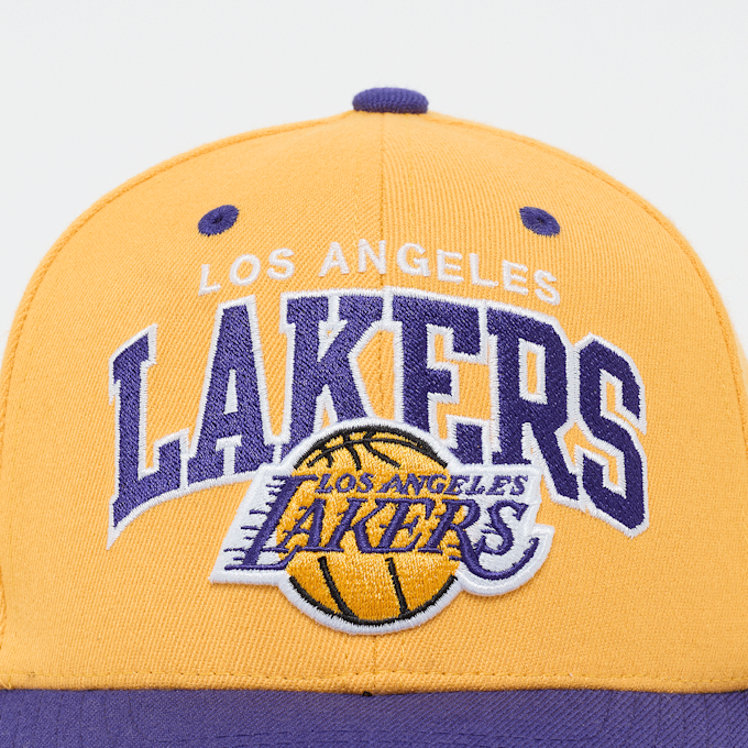 Mitchell & Ness Snapback Team Arch Classic Red NBA LA Lakers jaune 98500 4