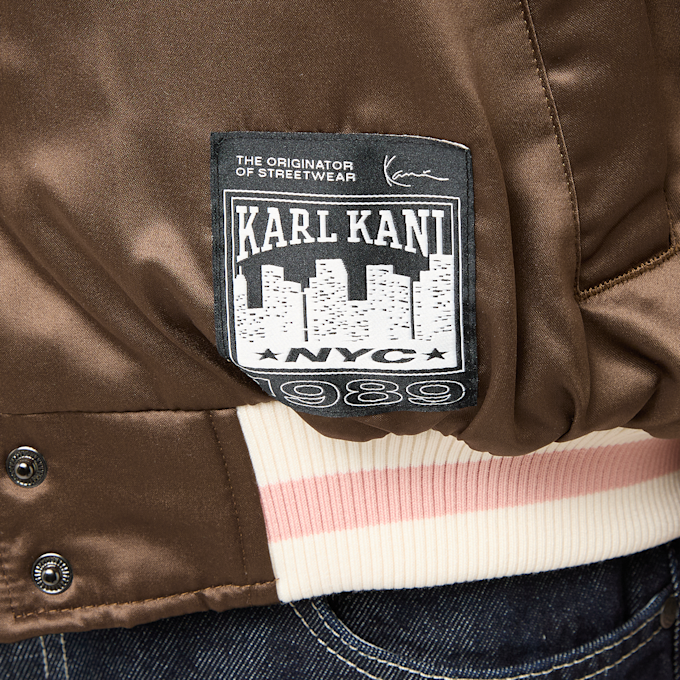 Karl Kani Signature Bowling Jacket Brown brun 98688 4