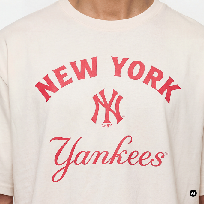 New Era MLB CF Graphics Regular Tee New York Yankees bege 98766 3