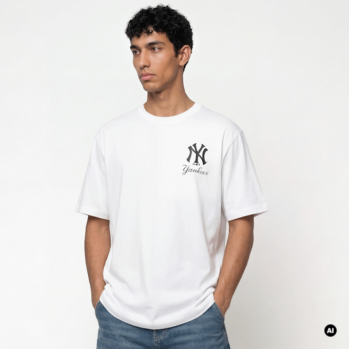 New Era MLB CF Graphics Regular Tee New York Yankees biały 98762 1