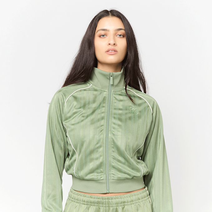 Karl Kani OG Shadow Stripe Cropped Trackjacket groen 98807 1