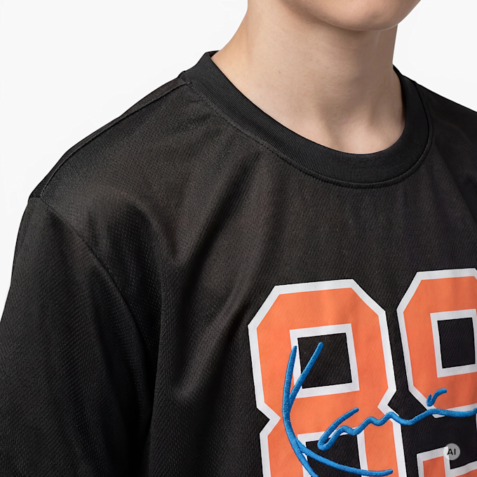 Karl Kani Signature 89 Mesh T-Shirt Junior crna 98784 3