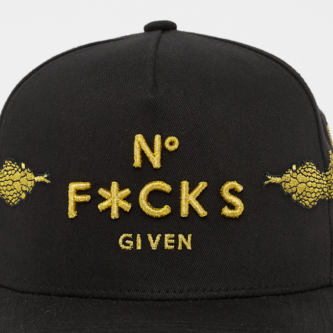 Field Grade No F*cks Given Serpent Twill Trucker preto 98835 5