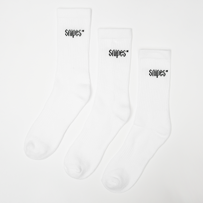 SNIPES 3 PACK - Small Logo Crew Socks bianco 98814 1