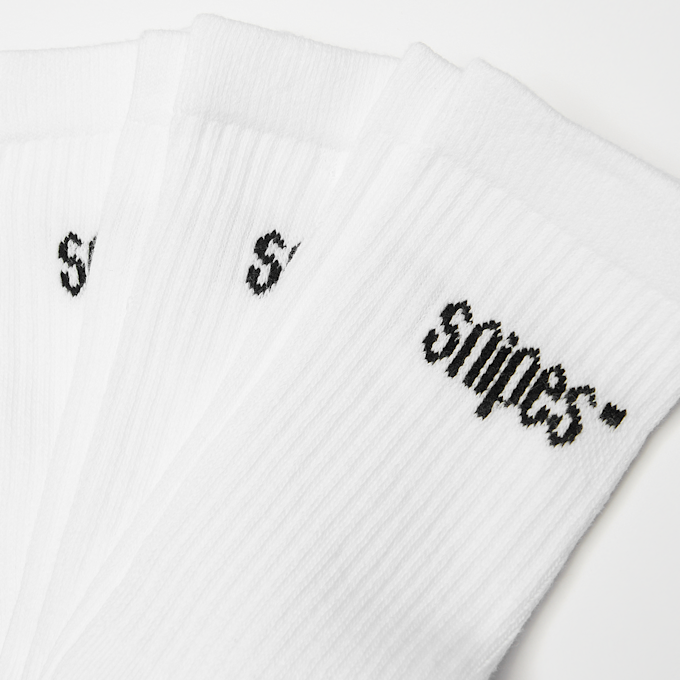 SNIPES 3 PACK - Small Logo Crew Socks bianco 98814 2