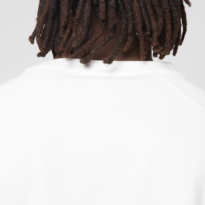 Karl Kani Signature Essential Boxy Raglan Longsleeve bianco 98822 3