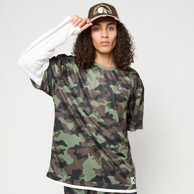Karl Kani Signature Camo Mesh Layered Longsleeve camouflage 98851 1